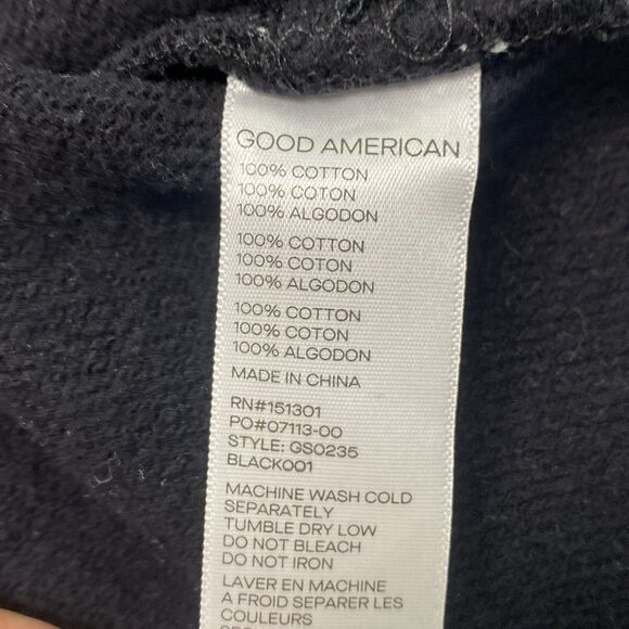 Good American Black Utility Shacket Button Front Womens Size 5/6 (XXL) MSRP $129 - Picture 7 of 7